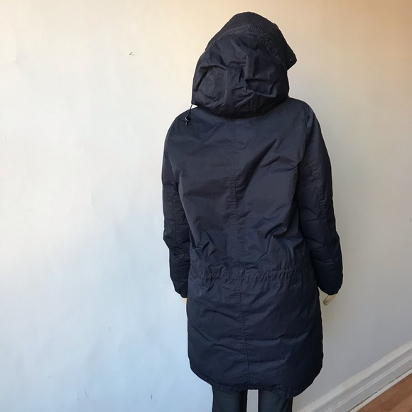 Acne Studios Navy Blue New Powder Down  Parka 34 - Picture 5 of 8
